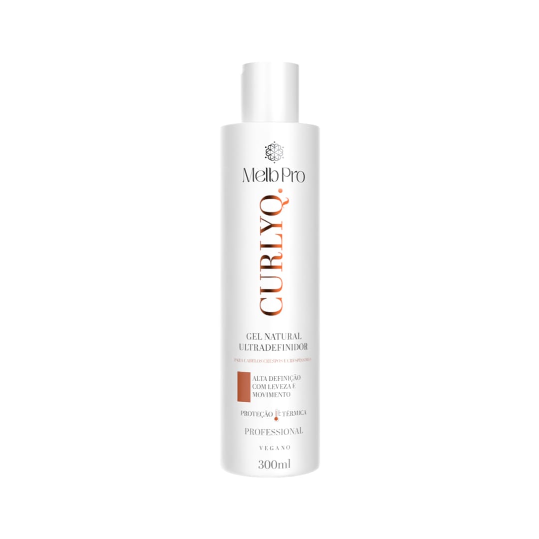 Gel Natural Ultradefinidor CurlyQ Melb Pro 300ml | Alta Definição com Leveza e Movimento