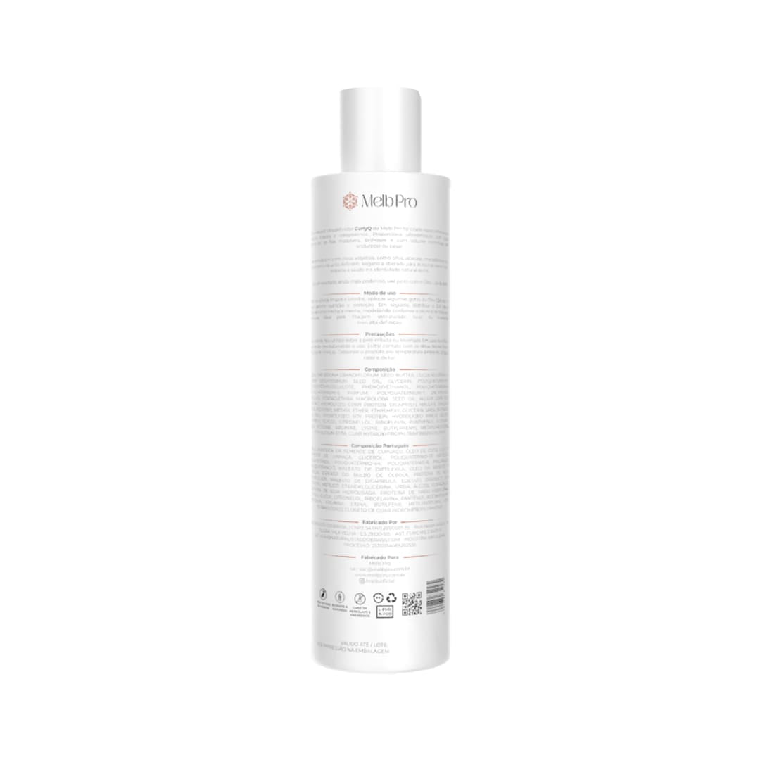 Gel Natural Ultradefinidor CurlyQ Melb Pro 300ml | Alta Definição com Leveza e Movimento