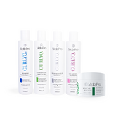 Kit CurlyQ Melb Pro – Shampoo 300ml + Condicionador 300ml + Creme de Pentear 300ml + Gel Natural 300ml + Máscara Hidra-Nutri 300g | Tratamento Completo para Cachos